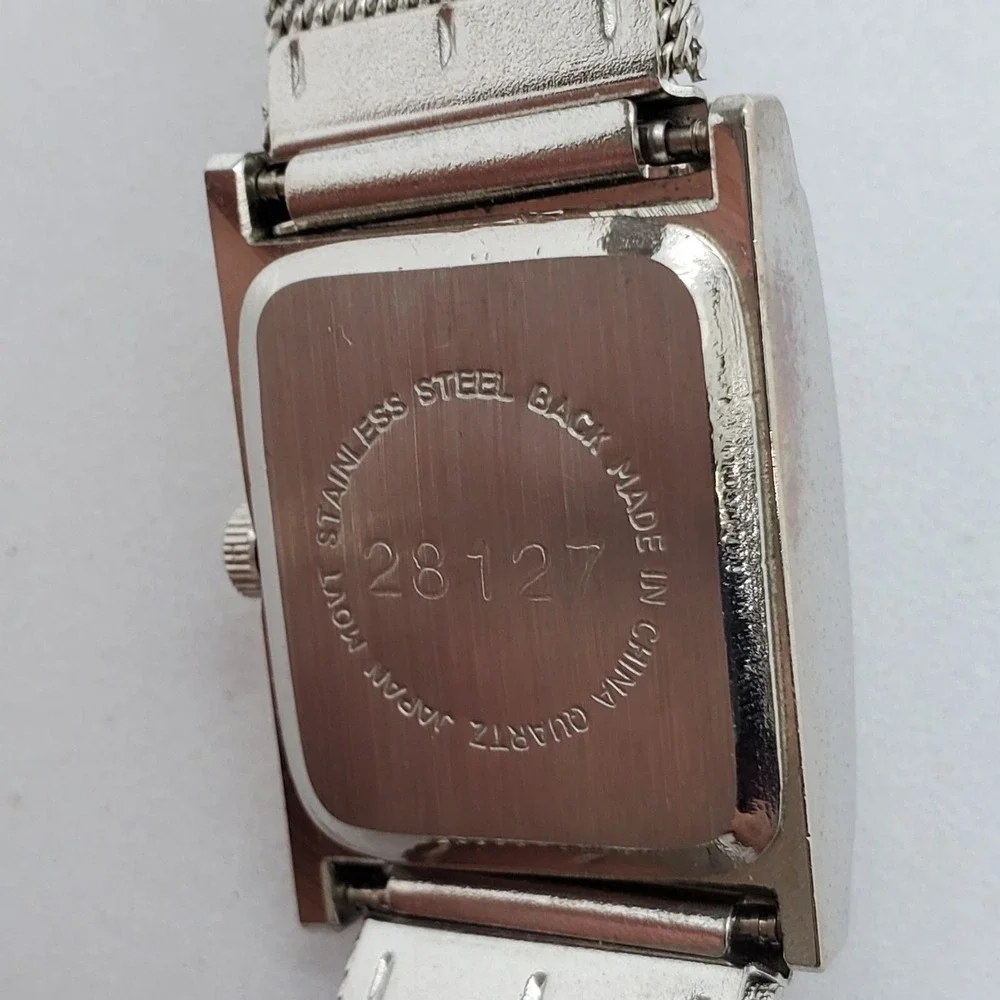 Kim Rogers Women's Watch 20MM MOP‎ Dial Crystal Bezel Gray Mesh Band New Battery